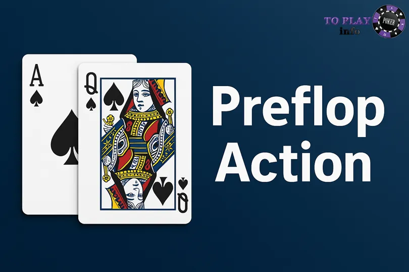 Phil Ivey's starting hand Ace-Queen suited (AsQs) – Preflop Action