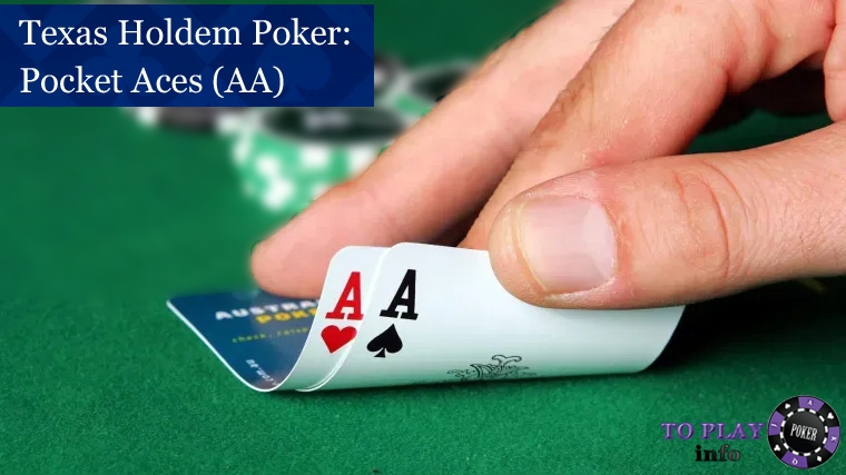 Player holding pocket aces (AA) at poker table – powerful preflop hand